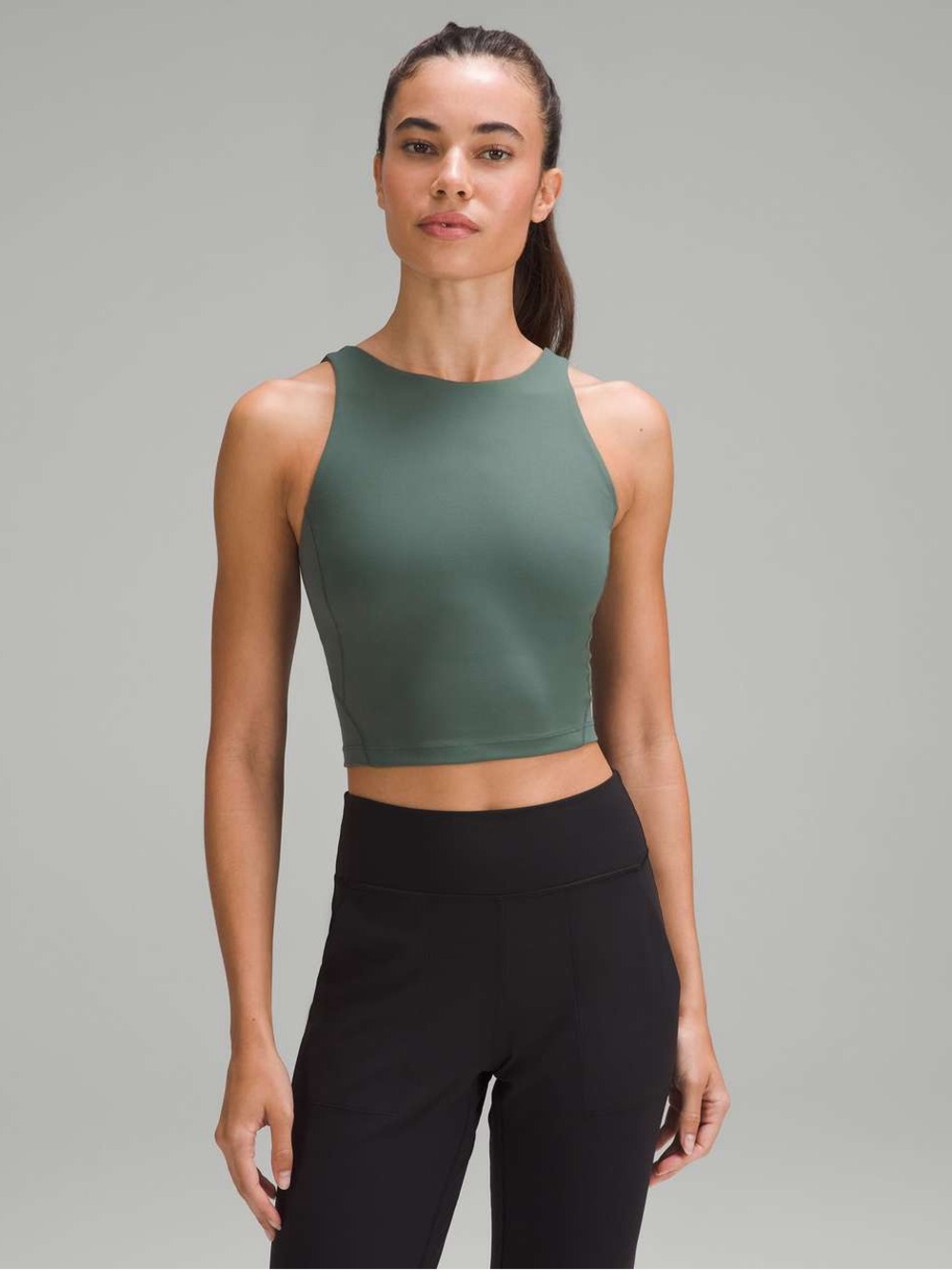 Lululemon Align High Neck Tank Top in Dark Forest Size 10
